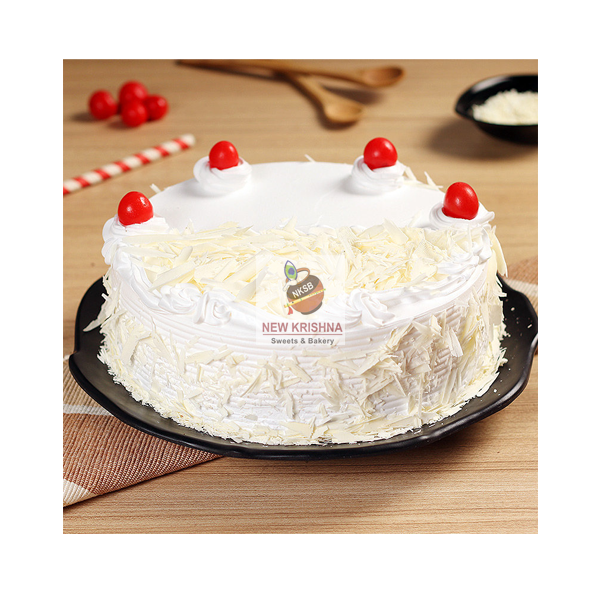 White Forest Eggless Cake