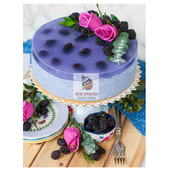 Blackberry Eggless Cake