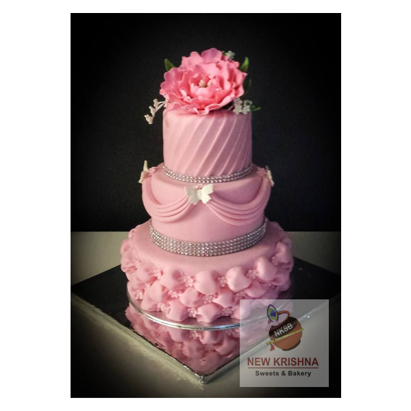 3 Tier Sugar Paste Cake
